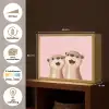 Otters - Glimlach - Bruin Light Box met batterij (Wandlamp kind) middel -USP_websiteoverzichtNL