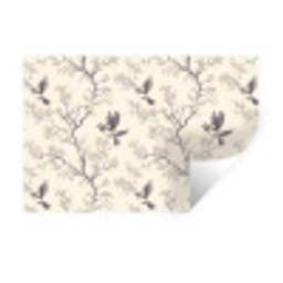 Takken - Vogels - Beige Muursticker klein 286 -3d