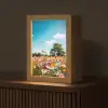 Bloemenweide - Blauw - Lucht - Kleuren Light Box met kabel (Tafellamp) klein -z3d_website