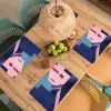Kat - Trap - Gebouwen - Schaduwcontrasten Placemat vinyl groot -zzsfeer5_Kitchenyeah-website