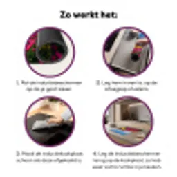 Tulpen - Holland - Molen - Kleurrijk Inductie beschermer vinyl 3mm middel -zzzzzzz-cc-werking