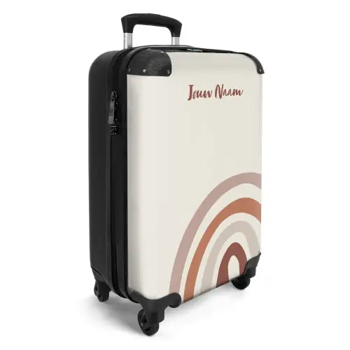 Ruwe regenboog naturel NBS - Handbagage koffer - Kinderen Unisex middel -productfoto_3d