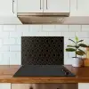 Goud - Zwart - Rozetstructuur keuken achterwand spatscherm klein 900 -sfeer2