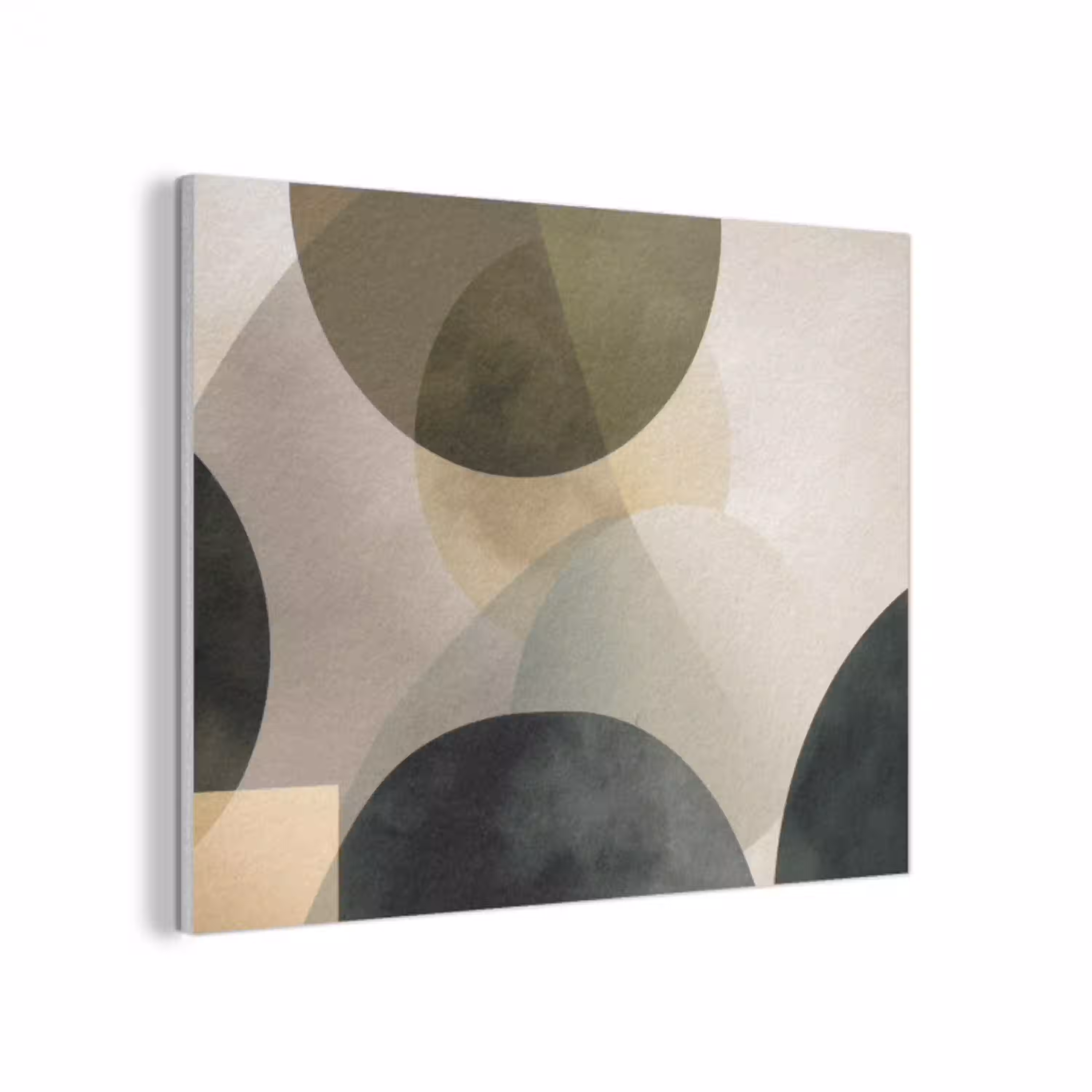 Vlakken - Abstract - Beige - Cirkels PET vilt klein -3d