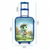 Golf - Dino - Groen Kinderkoffer - Blauw klein -productfoto_formaten