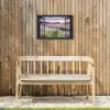 Uitzicht op Lavendelveld bij Zonsondergang Tuinposter op houten frame 2 cm dik klein -sfeer4