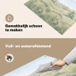 Bloemen veld - Bloemen - Groen Inductie beschemer met haakjes klein -ky-schoon-nl