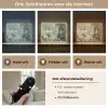 Boeddha - Groen - Lotusbloem - Wit Light Box met batterij (Wandlamp) middel -USP_lichtkleurNL