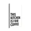 Quotes  - Koffie - Bonen - Modern aluminium wit klein -3d
