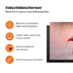 Flamingo - Water - Roze Inductie beschermer vinyl 3mm klein -zzzzzzz-td-ups
