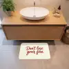Don't lose your fire - Rood - Wit - Minimalistisch Badmat klein -sfeer1