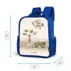 Dieren op safari Kinderrugzak - Blauw middel -productfoto_formaten