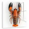 Kreeft - Zwart - Oranje - Wit - Uniek plexiglas 5mm klein -zzzproduct_nieuw