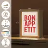 Blokletters - Rood - Kartelrand Light Box met kabel (Tafellamp) klein -USP_NL