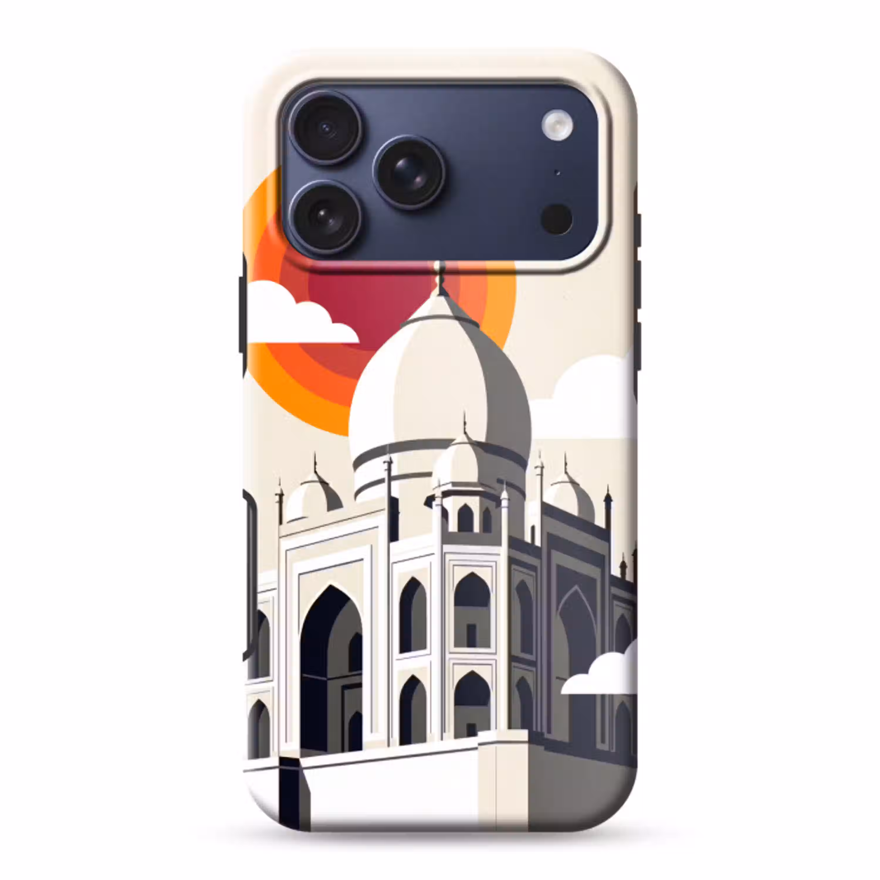 Taj Mahal - Zon - Koepel - Architectuur - India - Grafisch Toughcase MagSafe Apple iPhone 17 Pro Max klein -3d