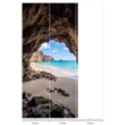 Grot - Strand - Zee - Blauw Behang Vlies klein -USP_banen