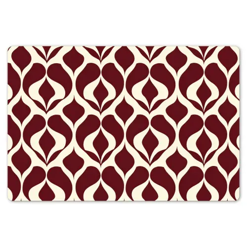 Rood - Druppelpatroon - Grafisch Placemat vinyl groot 368 -zzsfeer1_Kitchenyeah-website