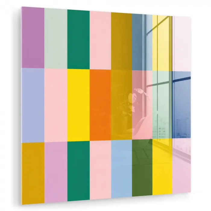 Stroken - Blauw - Patroon - Abstract plexiglas 5mm klein -zzzproduct_nieuw