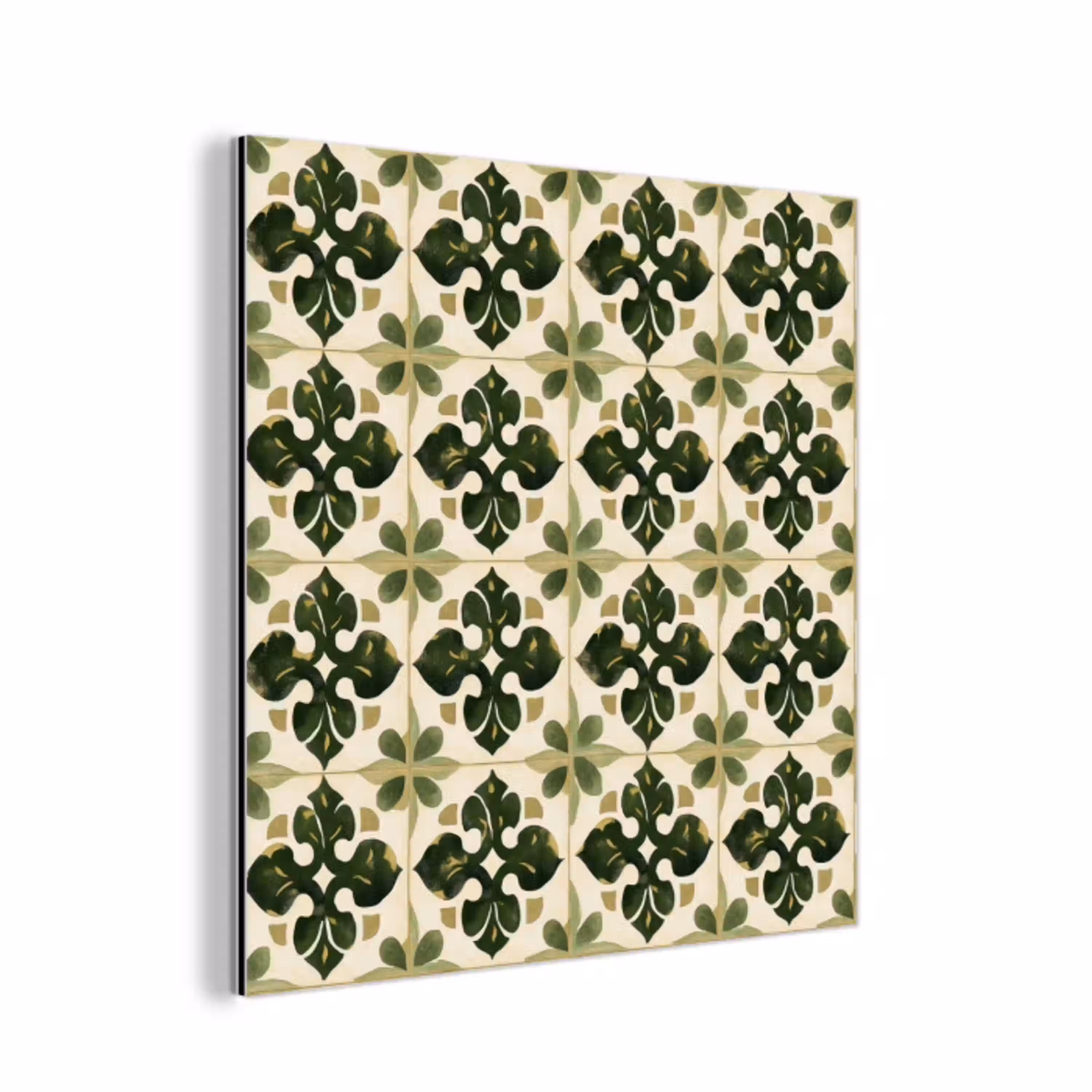 Patroon - Tegel - Groen aluminium wit klein 46 -3d