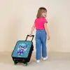 Turquoise tornado Kinderkoffer - Zwart klein -sfeer1