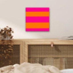 Strepen - Horizontaal - Roze aluminium wit klein 46 -sfeer3