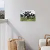 Koeien - Gras - Lente - Dieren - Weiland - Boerderij tuinposter los doek klein -sfeer8