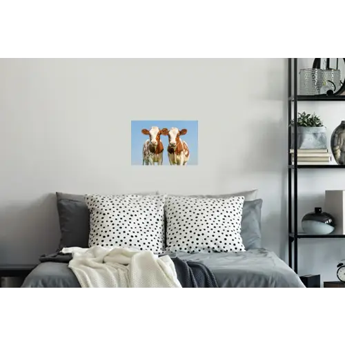 Koeien - Lucht - Dieren - Boerderij - Portret Muursticker klein -slaapkamer