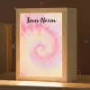 Spiraal - Pastel - Roze Light Box met kabel (Kinderlampje) klein -zzz_3d_website