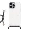 Grafisch - Patroon - Modern -  Geweven Hoesje iPhone 16 Pro Max met koord klein 804 -3d