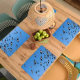 Zwaluwen - Vliegen - Blauw Placemat vinyl groot -zzsfeer5_Kitchenyeah-website
