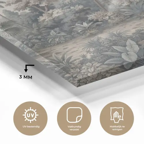 Tropisch - Landschap - Illustratie plexiglas 5mm klein -sfeer2