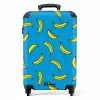 Patronen - Bananen op blauw NBS - Handbagage koffer - Kinderen Unisex middel -productfoto_recht