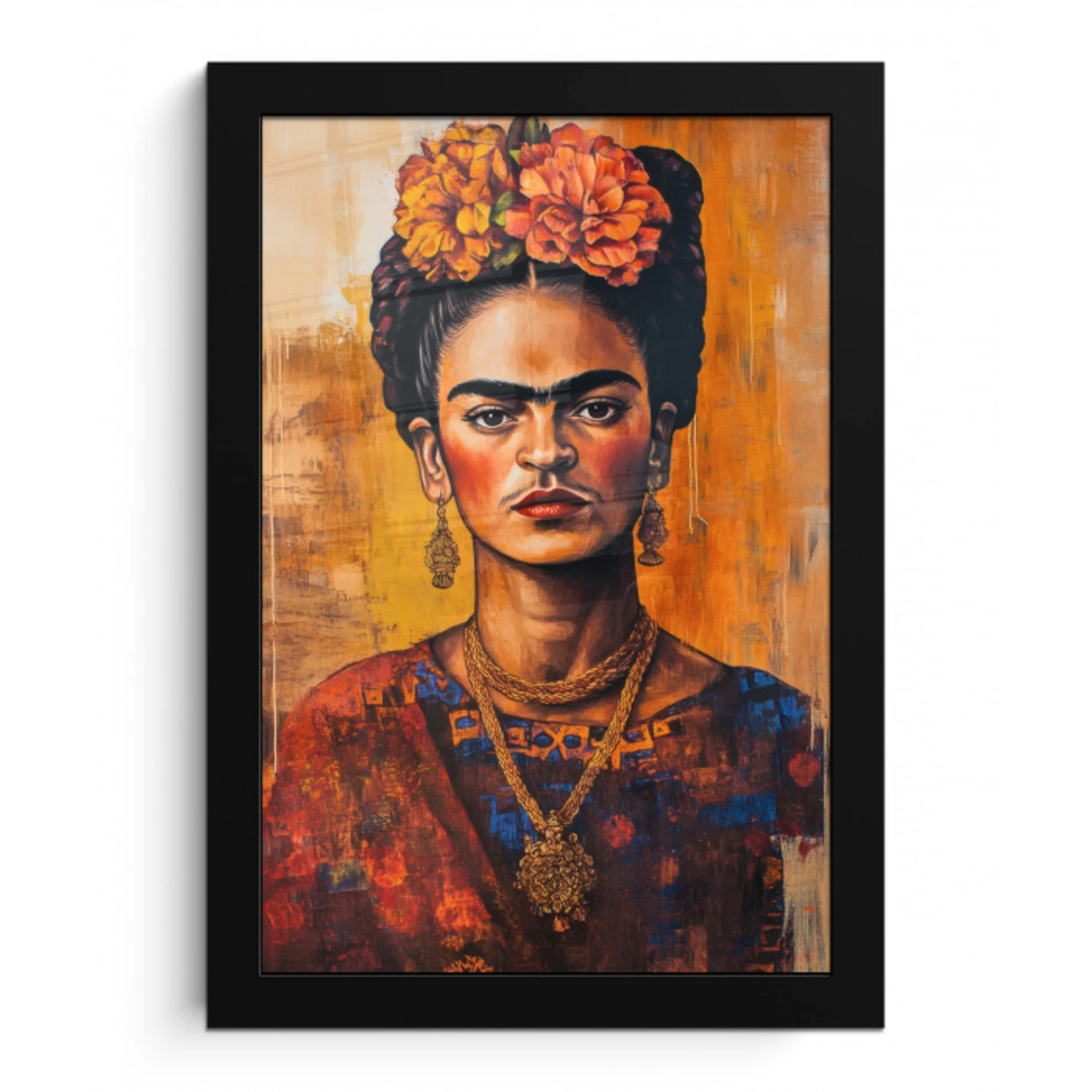 Portret - Sieraden - Schilderachtig fotolijst zwart zonder passe partout klein -3d