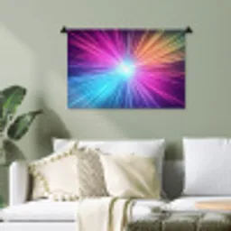 Abstract - Light - Burst - Modern - Colorful Wandkleed katoen klein -sfeer7