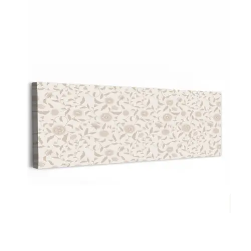 Sierlijk - Bloemen - Beige canvas 2cm klein 828 -z3d