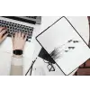 Minimalistisch - Stelen - Wit laptophoes neopreen klein -bureau