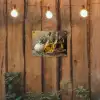 Stilleven - Olijfolie - Knoflook - Kruiden tuinposter los doek klein -sfeer1