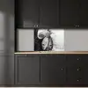 Vissen - Chef - Zwart - Wit keuken achterwand 2 middel -sfeer1