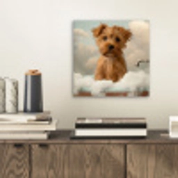 Hond - Bad - Dieren - Schuim aluminium wit klein -sfeer1
