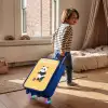 Panda - Step - Geel Kinderkoffer - Blauw klein -sfeer1