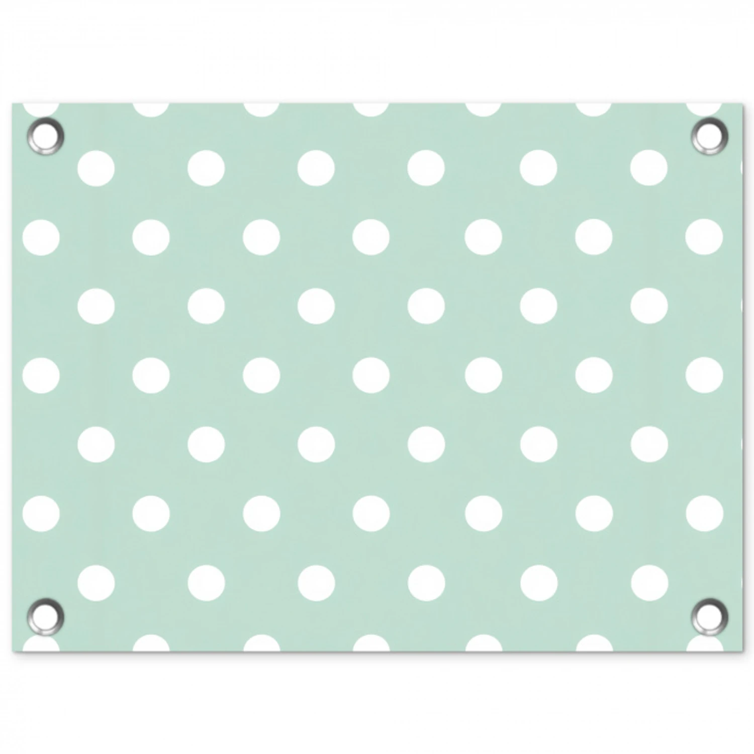 Klassiek - Polka - Groen tuinposter los doek klein 239 -3d