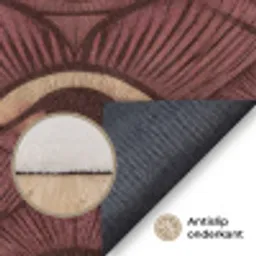 Mystiek - Ogen - Bruin Vloerkleed Rechthoek klein 1091 -uniquesellingpoint_antislip_NL_DE