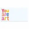 You are art - Kleurrijk - Grafisch Muismat XXL klein -3d_leeg