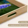 Bloemen - Blauw - Dennenboom Dienblad Rechthoek middel -USP_HandgreepNL