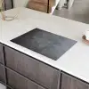 Grijze Betonscherven Inductie beschermer vinyl 3mm klein -sfeer8