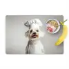 Hond - Wit - Kok Placemat vinyl groot -zzzproduct_Kitchenyeah-website