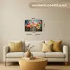 Bloemen - Kleurrijk - Abstract Canvas - Meerluiken 2 luik klein -sfeer6-formaat-