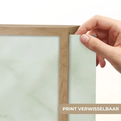 Groen - Marmer - Aders Light Box met batterij (Wandlamp) middel 907 -USP_websiteprintNL