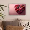 Fruit - Hartjes - Aardbeien - Frambozen - Bosbessen canvas 2cm klein -sfeer1
