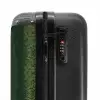 Groen slangenhuid met symmetrische schubstructuur NBS - Handbagage koffer - Kinderen Unisex middel -slot